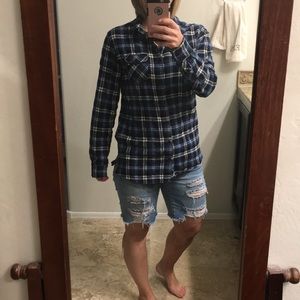 Flannel with side zippers